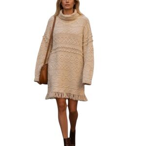 Style New York HandKnit Ramie Mock Sweater/ Dress